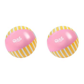 2PK Quut Inflatable Beach Ball 30cm Round Banana Pink Kids Toy 1y+