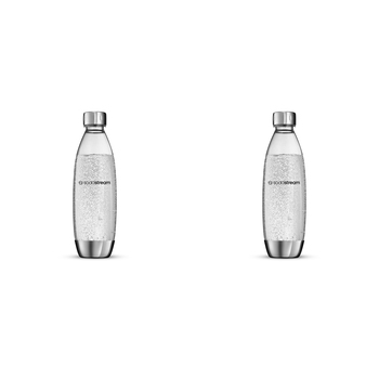 2PK SodaStream 1L Metal Fuse Carbonating Bottle Single