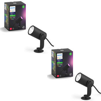 2x Philips Hue Outdoor Spot Extension