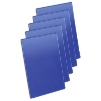 50PK Durable Magnetic A4 Document Pouch Portrait - Dark Blue