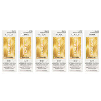 6PK Clairol Professional Permanent Hair Colour Cream 10/0 Beach Blonde Dye