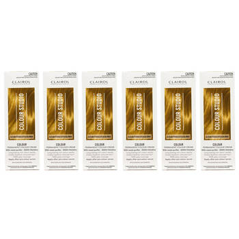6PK Clairol Professional Permanent Hair Colour Cream 8/0 Butterscotch Blonde