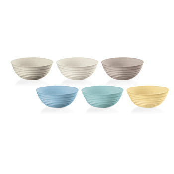 6pc Guzzini Tierra Earth 12.2cm/348ml Plastic Bowl