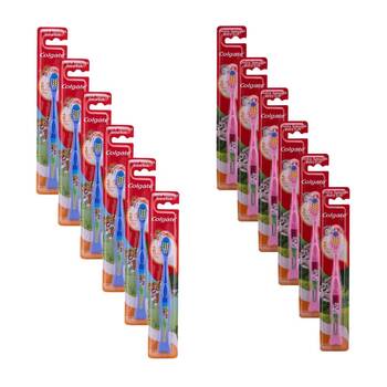 12PK Colgate Kids 2-3y Toothbrush Teeth Cleaner Toddler Dental Oral Care
