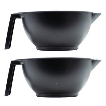 2PK Clairol Professional Colour Studio Hair Dye Bowl w/ Handle Black