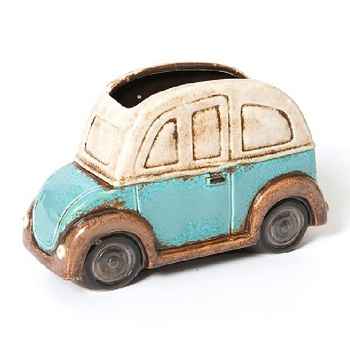 Ceramic 22cm Volkswagen Pot Planter Garden Decor - Assorted