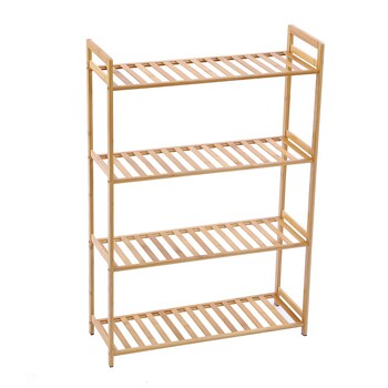 Boxsweden Bamboo 4 Tier Storage Shelf 68x25x100cm