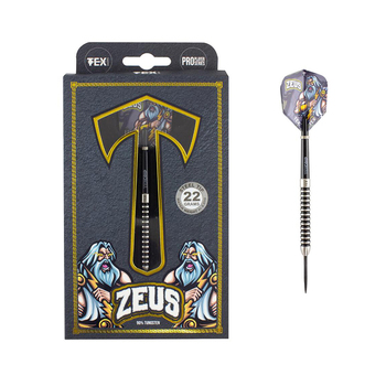 TEX 22g Zeus 90% Tungsten Darts Barrel Shaft TEX Grip