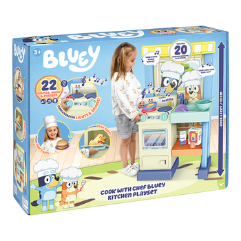 Bluey S11 Bake With Me Deluxe Kitchen Playset Kids Toy 3y+