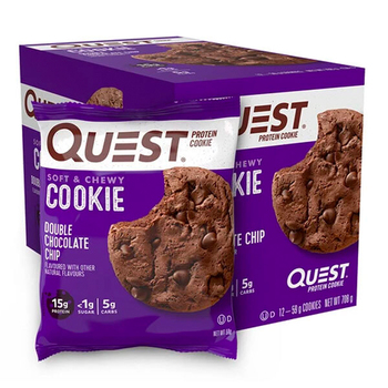 12pc Quest 59g Protein Cookie - Double Chocolate Chip