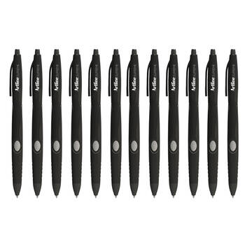12pc Artline Supreme 1.0mm Ball Point Pen - Black