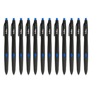12pc Artline Supreme 1.0mm Ball Point Pen - Blue