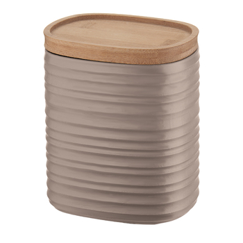 Guzzini Earth Tierra 12.3cm/1L Storage Jar Medium - Taupe