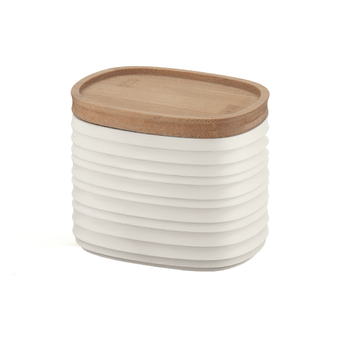 Guzzini Earth Tierra 12.3cm/500ml Storage Jar Small - White