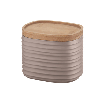 Guzzini Earth Tierra 23.3cm/500ml Storage Jar Small - Taupe