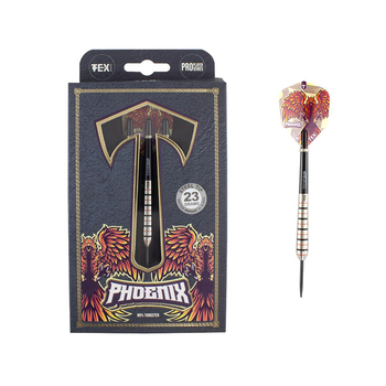 TEX 23g Phoenix 90% Tungsten Darts Barrel Shaft TEX Grip