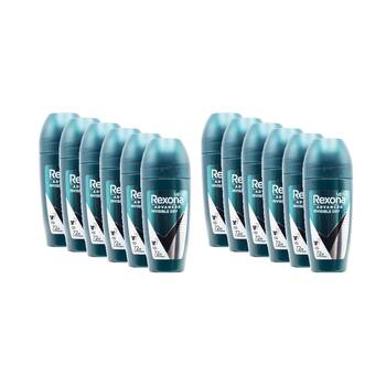 12PK Rexona Men Antiperspirant Deodorant Roll-On 72 Hr Protect Invisible Dry 45ml