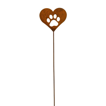 Stake Metal Pet Print 20x75cm Outdoor Garden Decor - Large