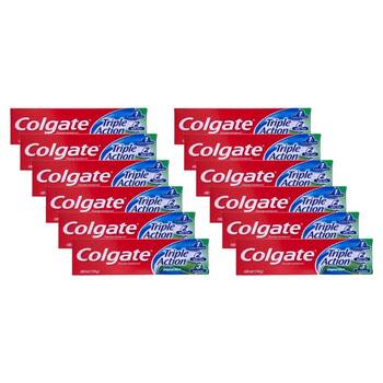 12PK Colgate Toothpaste Triple Action Mint Tube 154g Teeth Care