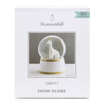 The Peanutshell 16cm Resin Snow Globe Ornament Display Giraffe