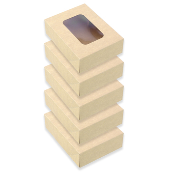 5pc Lemon And Lime 21.5cm Eco Kraft 2L Grazing Box 