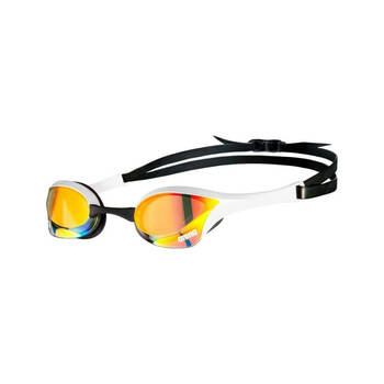 Arena Cobra Ultra Swipe Mirror Goggles Swimming Eye Protection Yellow/White