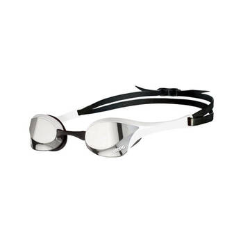 Arena Cobra Ultra Swipe Mirror Goggles Swimming Eye Protection Silver/White