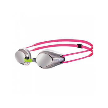 Arena Tracks Junior Mirror Goggles Swimming Eye Protection Silver/White