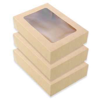 3pc Lemon And Lime 36cm Eco Kraft 7L Grazing Box 