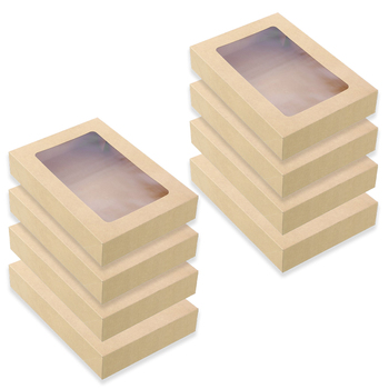 4x 2pc Lemon And Lime 45cm Eco Kraft 10.5L Grazing Box