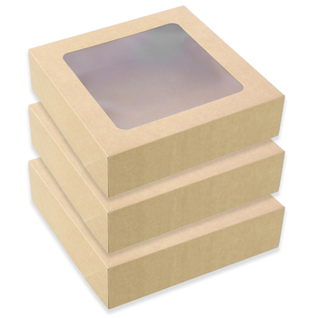 3pc Lemon And Lime 30cm Eco Kraft 7L Grazing Box 