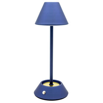 Boyle Rechargeable LED Table Lamp with Cone Shade 10x10x28cm Matte Blue