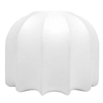 Boyle Silk Umbrella Shade Only 12x12x9.5cm Metal with White Silk Cover