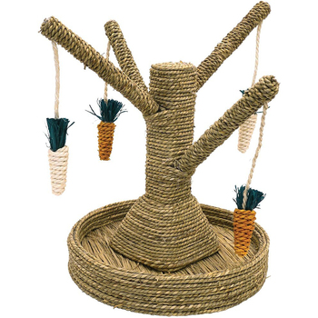 Rosewood 40cm Sea Grass Bunny Fun Tree Play/Chew/Scratch Rabbit Pet Toy Natural