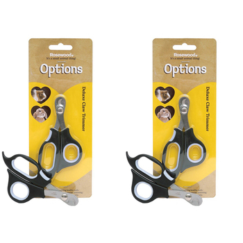 2PK Rosewood Deluxe Dog/Cat Pet Overgrown Nail Clippers Grooming Claw Trimmers Black