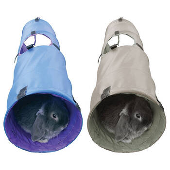 2x Rosewood Rabbit 90cm Polyester Fabric Sml Pet Activity Tunnel Asst