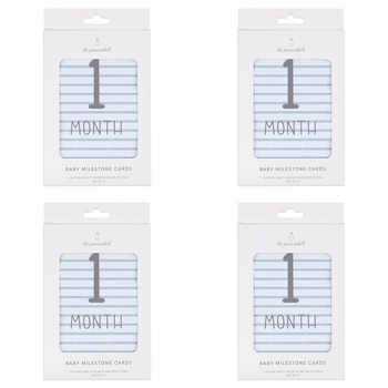 4PK The Peanutshell Dino Dreams Milestone Cards Baby Nursery Decor