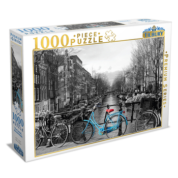1000pc Tilbury The Canal Amsterdam 69x50cm Jigsaw Puzzle