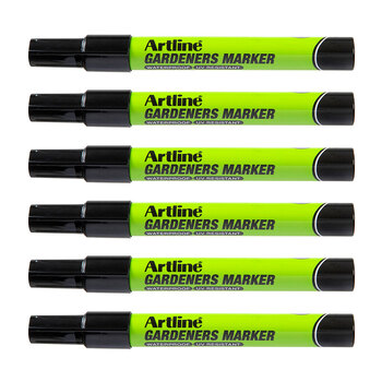 12PK Artline Gardeners Permanent Marker 1.5mm Bullet Nib - Black