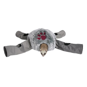 Rosewood 80cm Polycotton Sleep-n-Play Hide & Seek Soft Octopus Pet Plush Grey