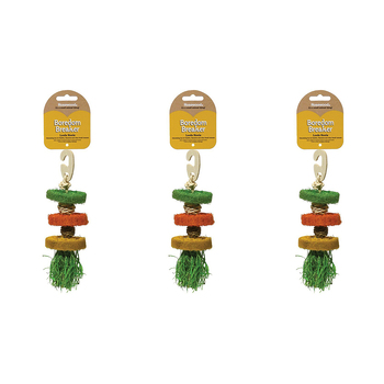 3PK Rosewood Wooden Loofa Hoola Hamster/Ferret Fun Play Climbing Pet Exercise Toy