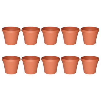 10PK Homeleisure Planterra Pot 200mm Terracotta Garden 