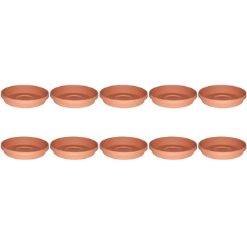 10PK Homeleisure Planterra Saucer 200mm Terracotta Garden 