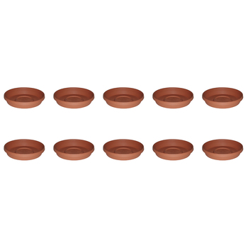 10PK Homeleisure Planterra Saucer 250mm Terracotta Garden 