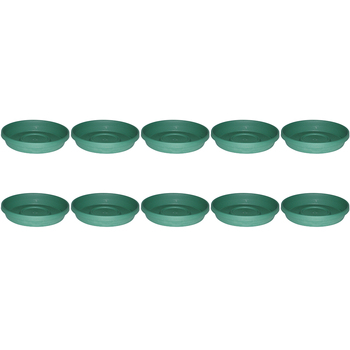 10PK Homeleisure Planterra Saucer 300mm Green Garden 