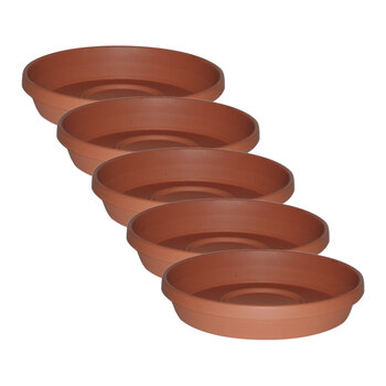 5PK Homeleisure Planterra Saucer 400mm Terracotta Garden 