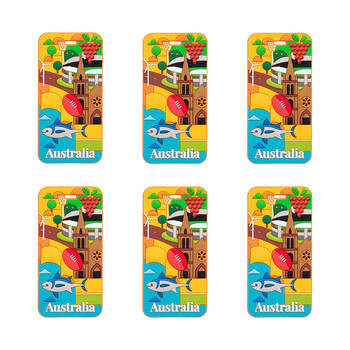 6PK Annabel Trends Australia Luggage/Bag Tag 13cm Adelaide