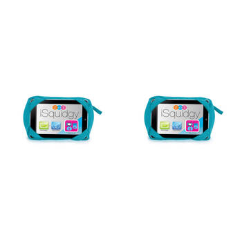 2PK Annabel Trends iSquidgy 2in1 iPad Holder & Travel PIllow Aqua Charcoal