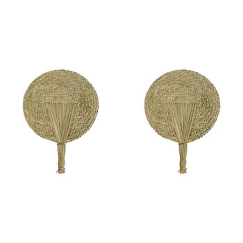 2PK Annabel Trends Water Grass Fan Large 39x30cm Home Decor