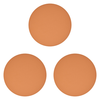 3PK Annabel Trends Recycled Leather Placemat 30cm Round - Terracotta
